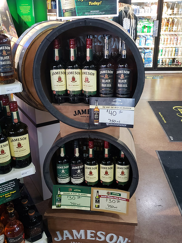 Jameson off premise sampling program