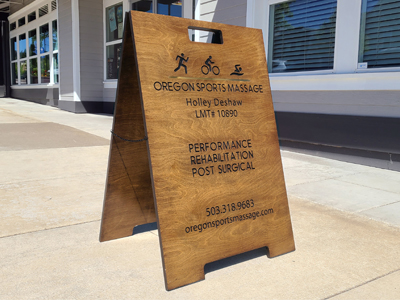 A frame signs
